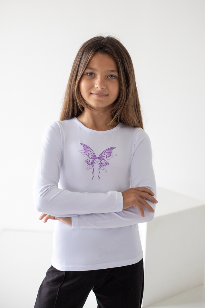 Блуза для дівчаток з накатом